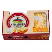 Сыр мягкий "Камамбер АТОН" с белой плесенью и медом, 50%,  6*100гр
